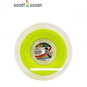 Ss 고센-프로폼 터프 16 1.29 (형광옐로우) 200m 스트링/테니스용품/테니스라켓 스트링/GOSEN