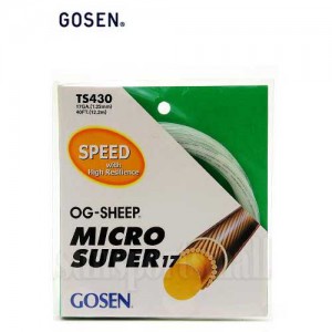Ss 고센-마이크로 슈퍼 1.22 (화이트) 12.2m 스트링/테니스용품/테니스라켓 스트링/GOSEN