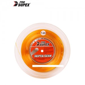 Ss 프로슈펙스-헵타 기어 1.23 (오렌지) 200m 스트링/라켓줄/테니스라켓 스트링/PRO SUPEX
