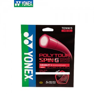 Ss 요넥스-폴리투어 스핀 G 1.25/16L 5각스핀 RD (5각거트) 스트링/라켓줄/테니스라켓 스트링/YONEX