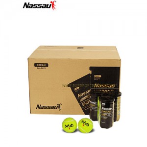 Ss 낫소-테니스볼 위닝샷 (Box) 테니스공/60캔 (1캔 2개입)/경기용/테니스볼/NassaU