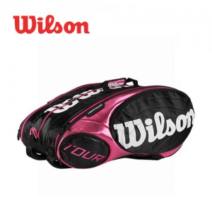 Ss 윌슨-투어 3단가방 15PK 블랙/핑크 Z847215, 76cmX38cmX40cm/가방/스포츠백팩/테니스가방/WILSON