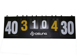 Ss 오성-테니스 스코어보드/T카운터/OSB322-1/770×140×250mm/PVC/점수판