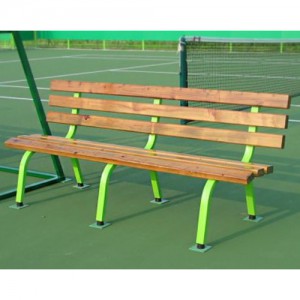 Ss 우리-테니스장의자 이동식 6줄 WR3213 규격:1800×450×850mm, 이동식, 미송방부목재 등의자/테니스/의자