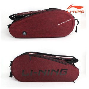 Ss 리닝-ABJL022-3 Racket Bag (Claret-Red/Black) 6 IN 1/배드민턴라켓백/라켓가방/LI-NING