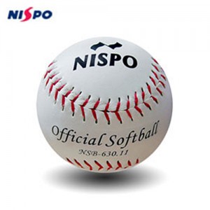 Ss [특별할인 25%할인]니스포-소프트볼 공 옐로우 11인치 Solid PU 학교수업용 시합구 야구 야구공 소프트볼