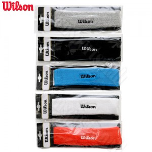 Ss 윌슨-헤어 밴드, 컬러:검정,파랑,빨강,회색,흰색 1개입/헤어밴드/머리띠/WILSON