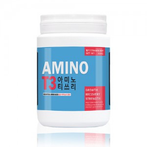 Ss 웨이코리아-아미노 T3 300g 딸기맛/단백질쉐이크/헬스/보충제/아미노