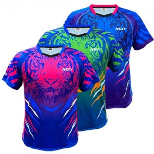 [넥시]넥시 - 타이거 셔츠 비비드 탁구웨어 상의 3XS-3XL