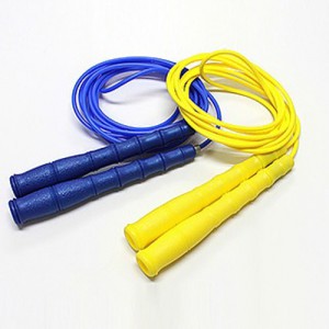 Ss JJR줄넘기-PVC-3.6M 1인 더블덧취/2개세트/파랑 노랑 색상/줄넘기/줄길이조절/스피드줄넘기