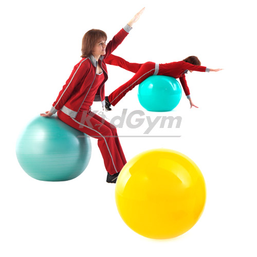 Ss 키드짐-짐나스틱볼42 노랑 42cm 대근육운동 균형감각운동촉진 복합적응용운동/볼용품/짐볼/대근육용품/볼/운동용품/스트레칭