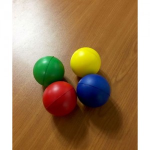 Ss 놀이와행사-스펀지볼/스폰지볼/지름50mm/빨강 파랑 노랑 초록/게임도구/체육대회/스폰지공