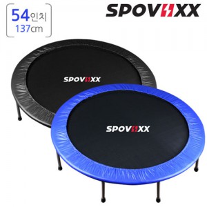 Ss 스포빅스-트램폴린 54인치/137cm/접이형밴드/어린이 놀이 성장발육/어른 다이어트/블랙 블루/SPOVIIXX