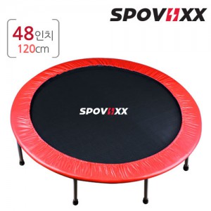 Ss 스포빅스-트램폴린 48인치(레드)/121cm/접이형밴드/어린이 놀이 성장발육/어른 다이어트/SPOVIIXX