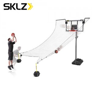Ss 스킬스-래피드파이어 (Rapid Fire™) /BBRF-000/네트, 프레임, 바닥고정대2개, 보관용주머니 / 네트 가로-약150cm 세로-약10m 중량-약15.2kg 재질-나일론,스틸 농구대백보드에 설치하는 네트/농구/basketball/농구연습/학교/체육