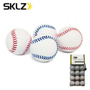 Ss 스킬스-볼트볼12pk (Bolt Balls 12Pack) BOLT-000-12/구성 소형폼볼 12개세트, 볼바구니/공둘레-약13cm 중량-약10g(각) 흰색, 재질-발포고무. 소형 연습용 폼볼세트/야구/학교/트레이닝/체육/야구공