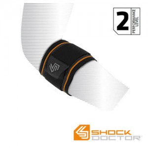 Ss 쇼크닥터-2029 압박니트 테니스골프 팔꿈치 슬리브젤서포트 조절형/Tennis Golf Elbow Sleeve WITH Gel Support And Strap/