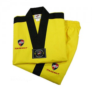 Ss TG-신형색도복(옐로우)/사이즈 110-190/태권도 유니폼/태권도도복/도복/칼라도복