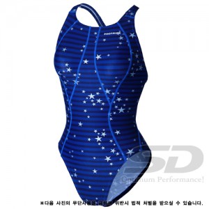 Ss 풋마크-240775_BLU/발수원단/ 여자선수용 수영복/수영용품