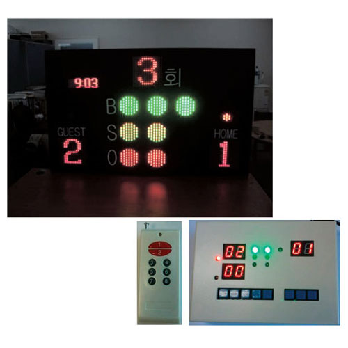 한별 - 야구스코어보드 1대 HBB1201T/L120 x W80cm 약10kg 최대30W GPS시계부착