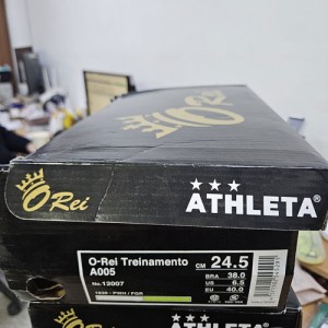 [땡처리 30%할인] 아슬레타 - 12007-KR 오레이(O-rei) A005 풋살화 스매싱에디션 펄화이트&플래시그린 245 ★반품교환불가 박스훼손